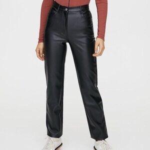 Aritzia leather Pants